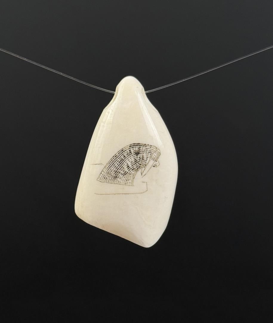 Alaskan Inuit Eskimo Carved Ivory Pendant (1 of 5)