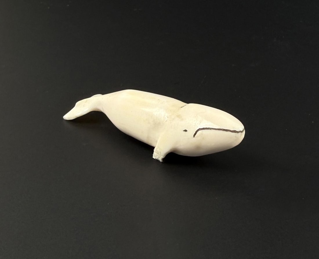 Carson Oozeva Alaskan Inuit Eskimo Ivory Whale (1 of 6)