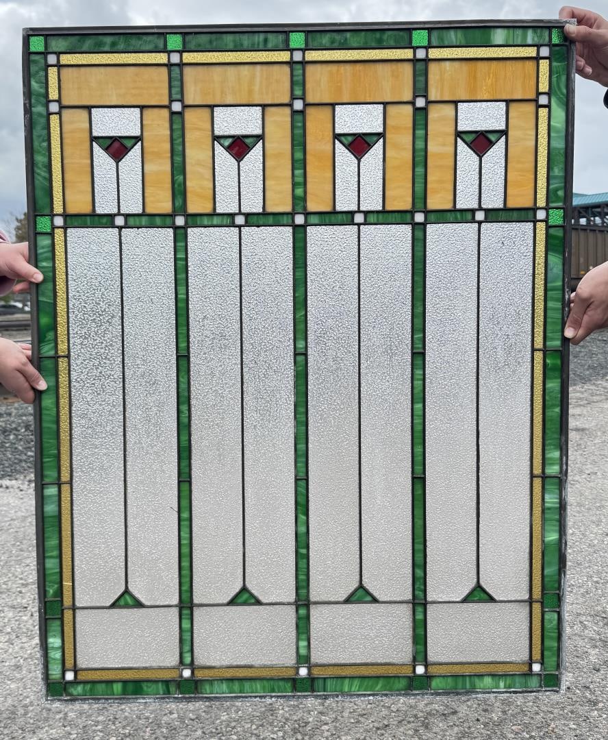 Prairie School Stained Glass Window (1 of 5)