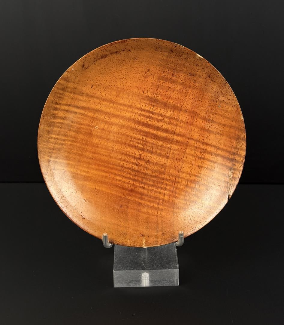 19th Century Hawaiian Koa Wood Shallow Bowl (1 of 5)