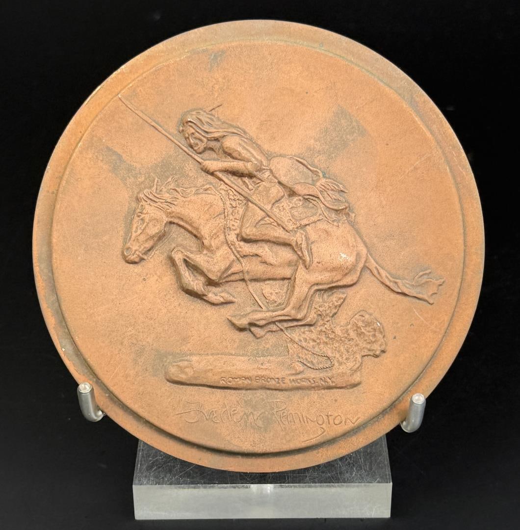 The Cheyenne Roman Bronze Works Remington Plaque (1 of 4)