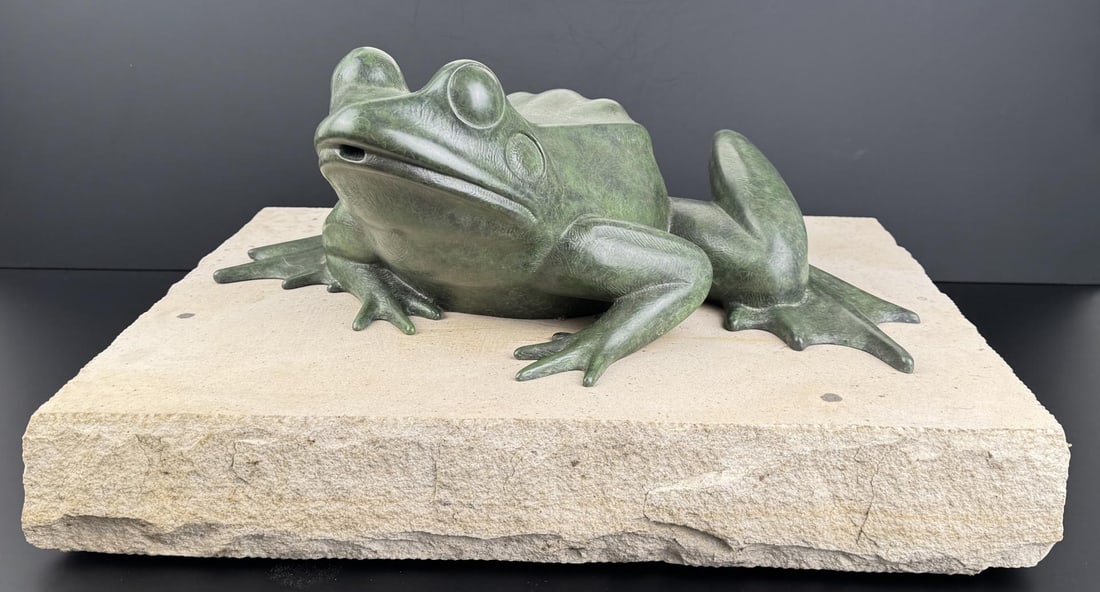 Tony Hochstetler Garden Frog Fountain Bronze (1 of 7)