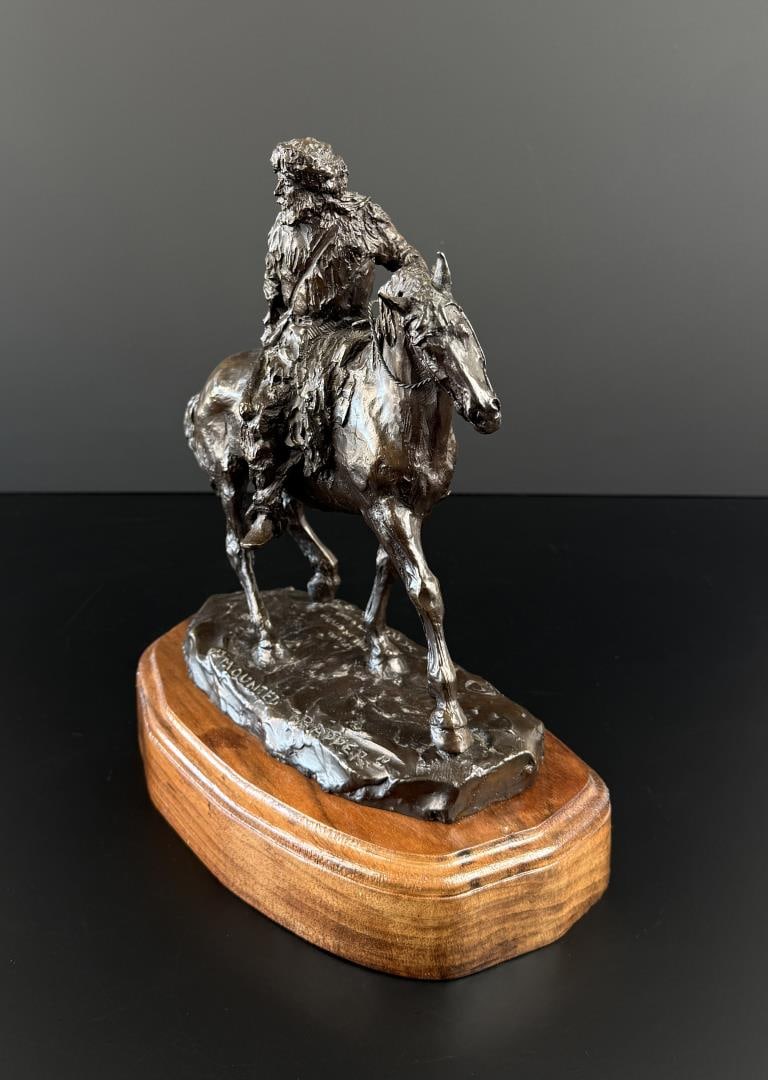 Bob Scriver Mounted Trapper Bronze - 2