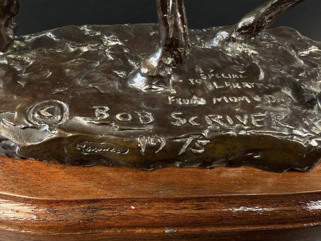 Bob Scriver Mounted Trapper Bronze - 9