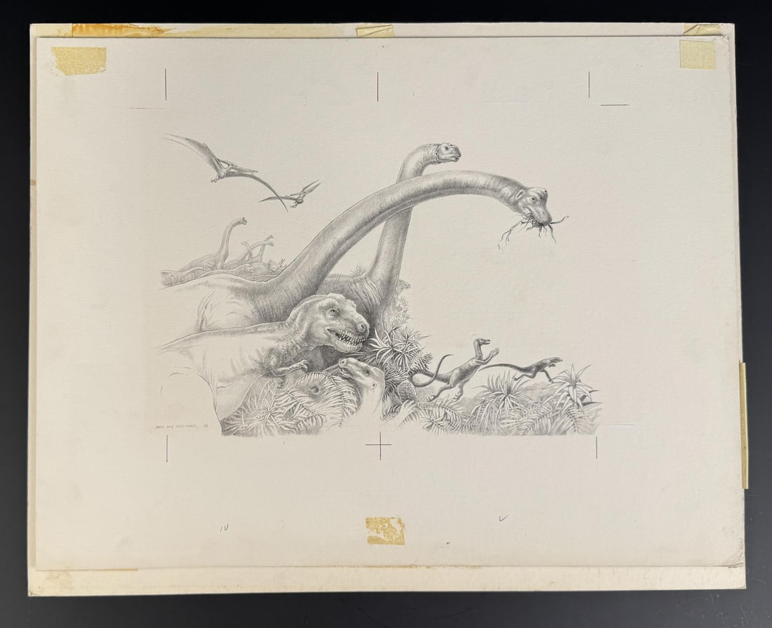 Jean Day Zallinger Dinosaur Drawing (1 of 5)