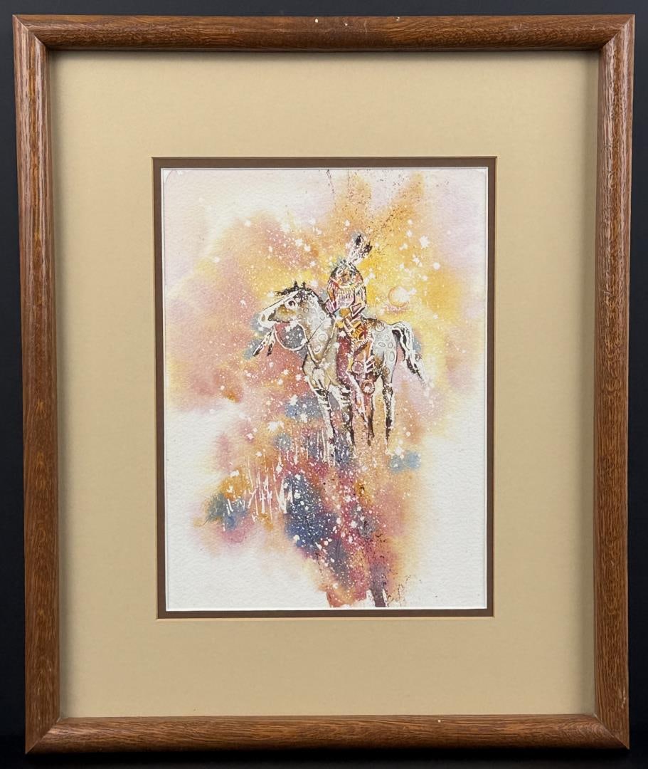 King Kuka Scout Blackfoot Indian Painting (1 of 5)