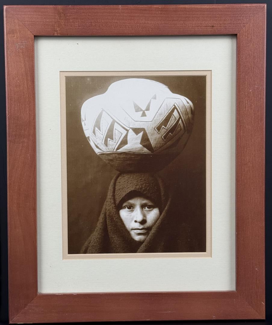 Edward Curtis Zuni Girl with Jar (1 of 4)