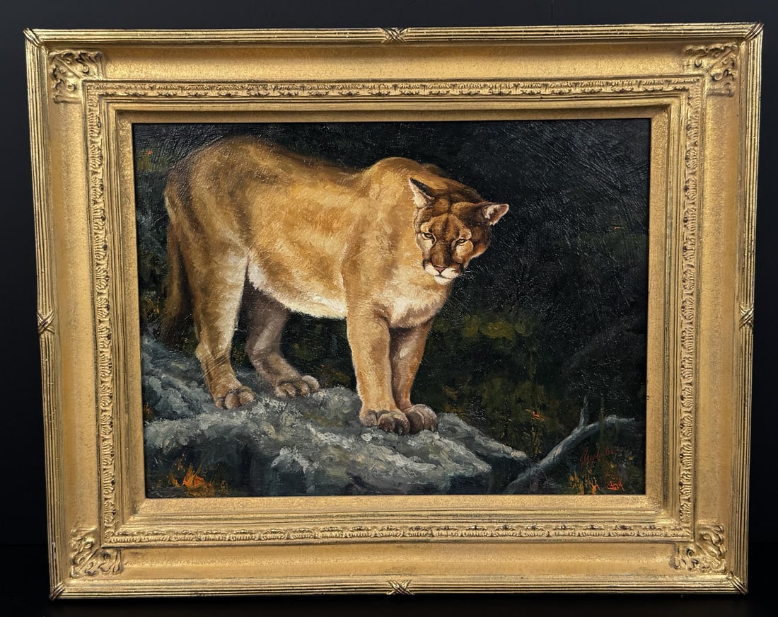 Greg Wilson Cougar Painting (1 of 4)