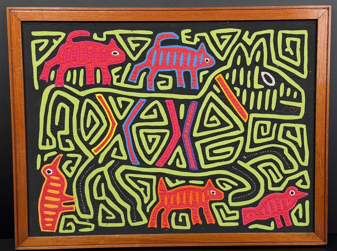 Panama Hand Stitched Kuna Mola Textile (1 of 4)