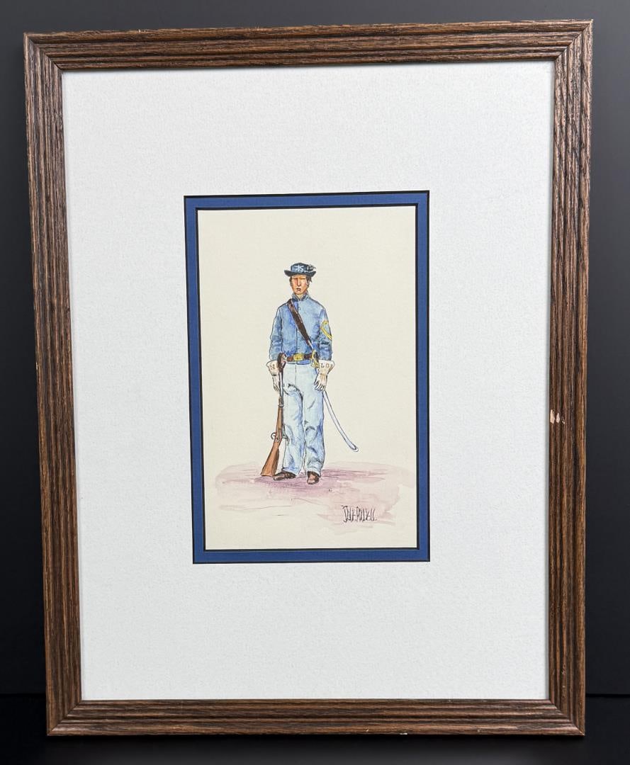Dave Powell Cavalry Soldier Painting (1 of 4)