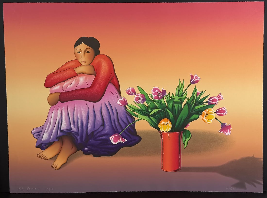 R.C. Gorman Tulips Lithograph (1 of 6)