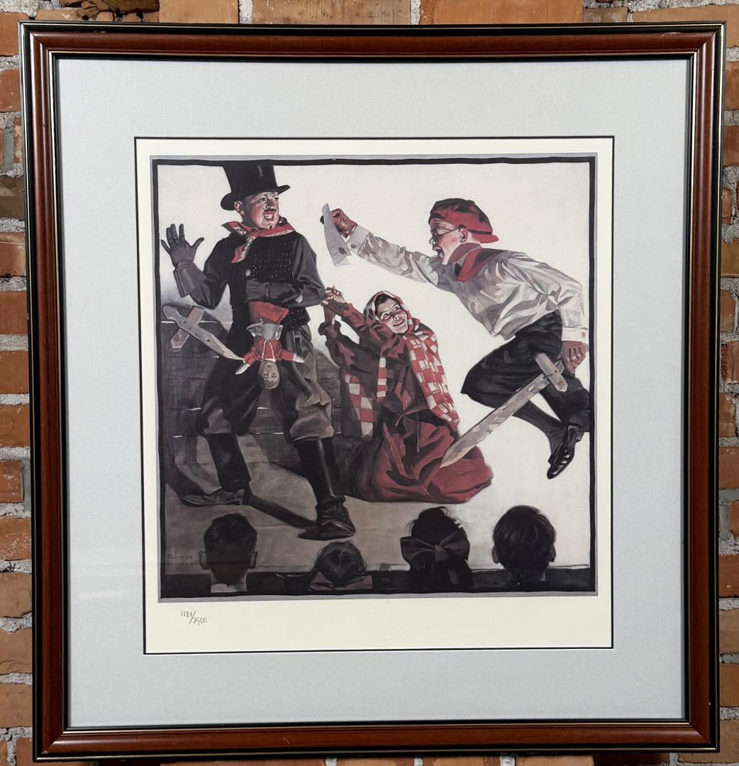 Norman Rockwell School Play Lithograph (1 of 6)