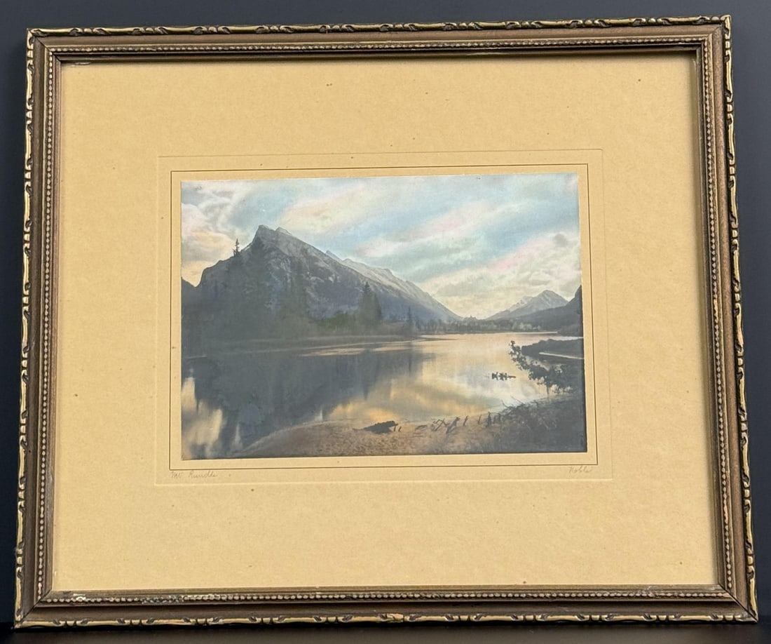 George Noble Mt. Rundle Hand Tinted Photo (1 of 5)