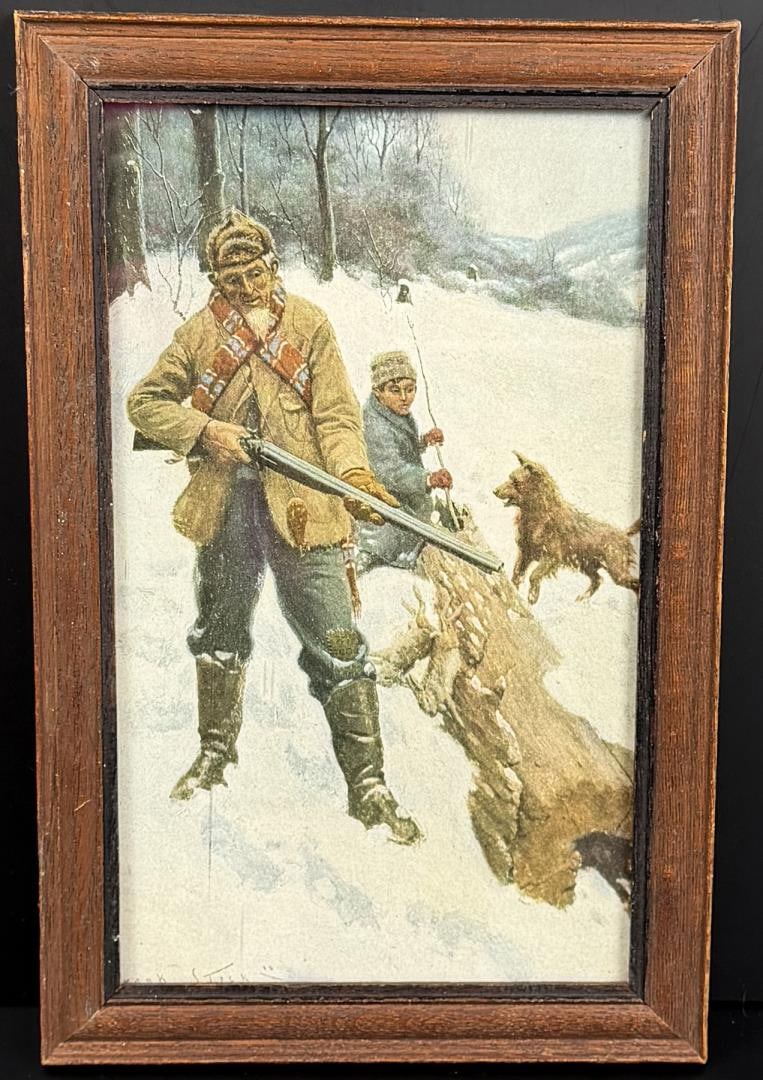 Frank Stick Hunting Lithograph (1 of 4)