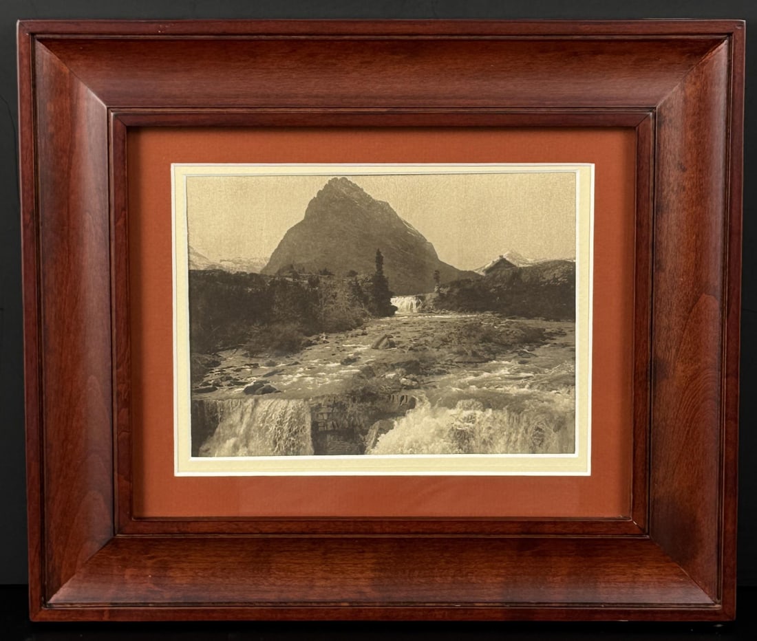 McDermott Falls Glacier National Park Photo: 11 1/2" by 13 1/2" framed.