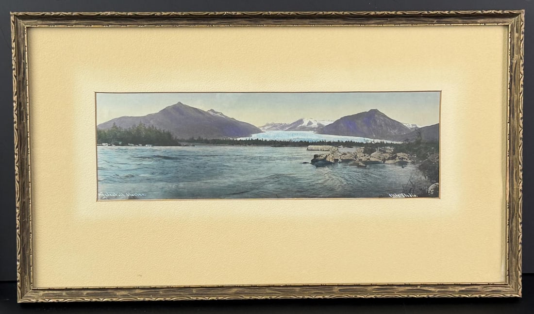Elite Studio Mendenhall Glacier Photo: 8 1/4" by 14 5/8" framed.