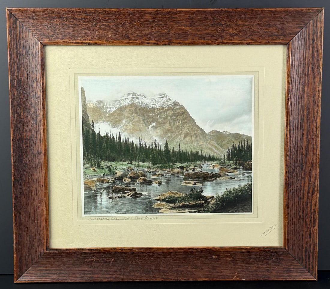 Consolation Lake Banff National Park Photo: Photographer is Alfred Blyth. 15" by 17" framed.