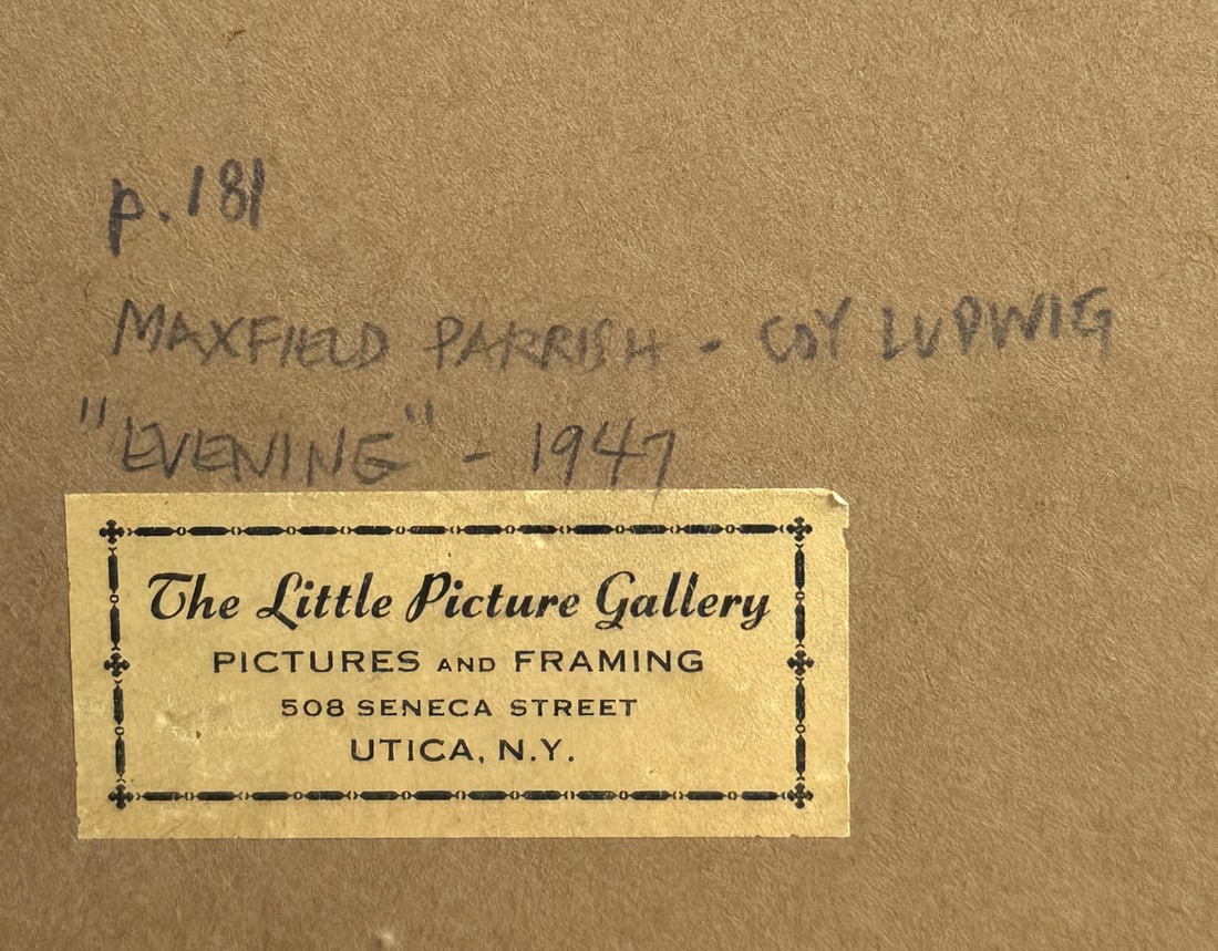 Evening Maxfield Parrish Print - 4