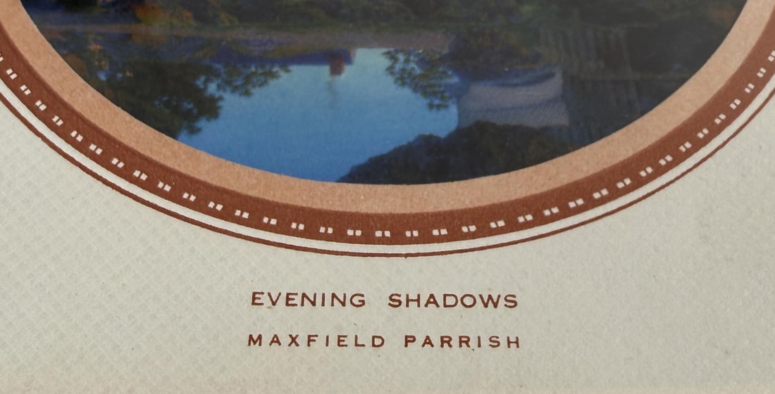 Evening Shadows Maxfield Parrish Print - 2