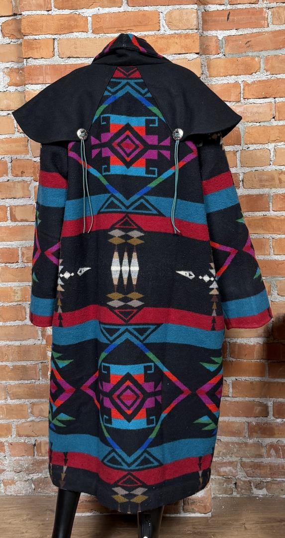 Pendleton Blanket Duster Trench Coat - 3