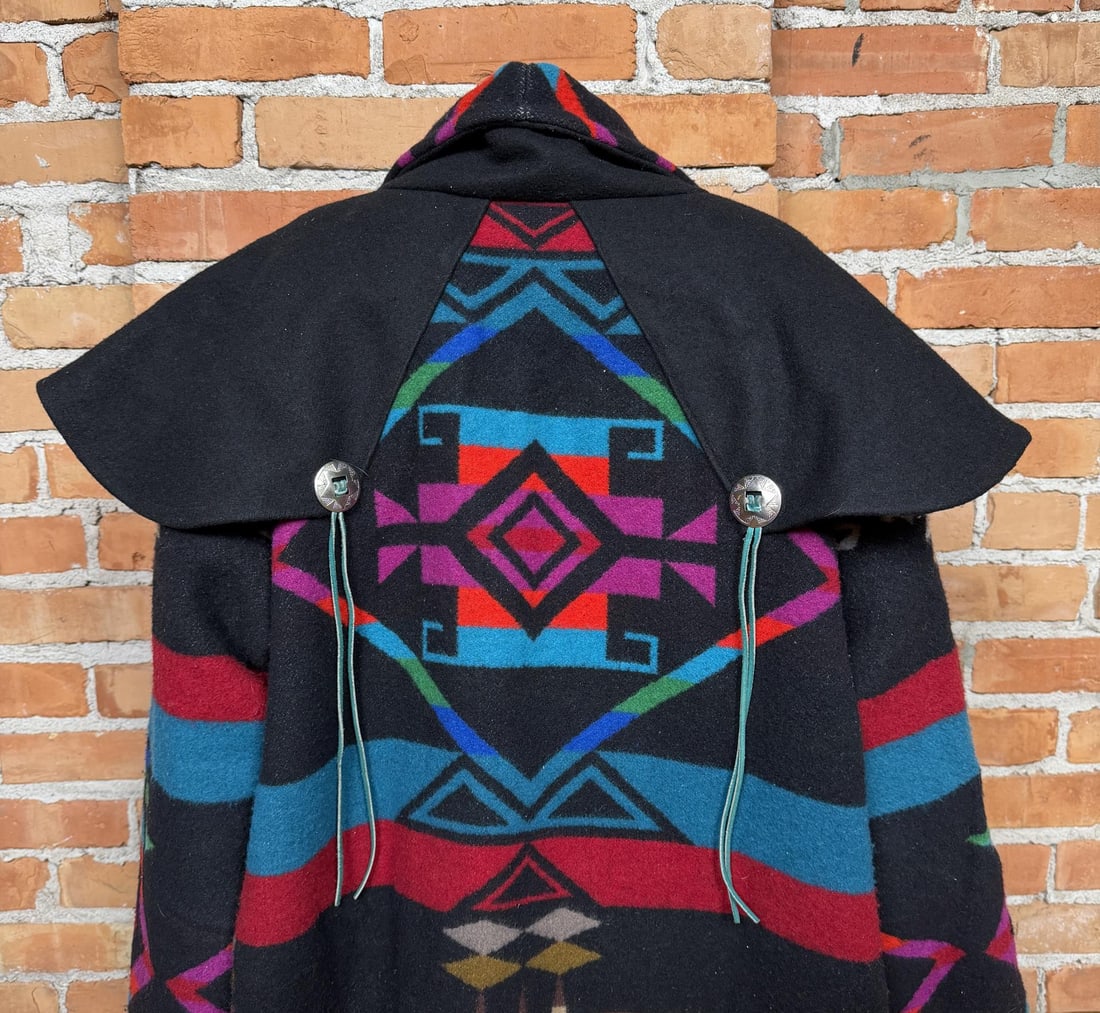 Pendleton Blanket Duster Trench Coat - 4