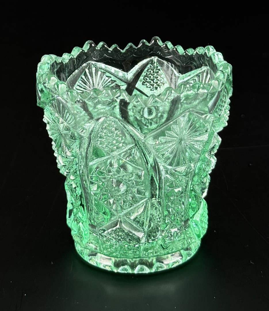 Imperial Glass Hobstar Toothpick Holder (1 of 5)