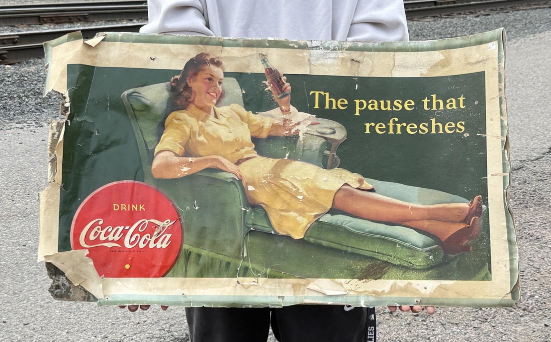 Coca Cola The Pause That Refreshes Sign (1 of 5)