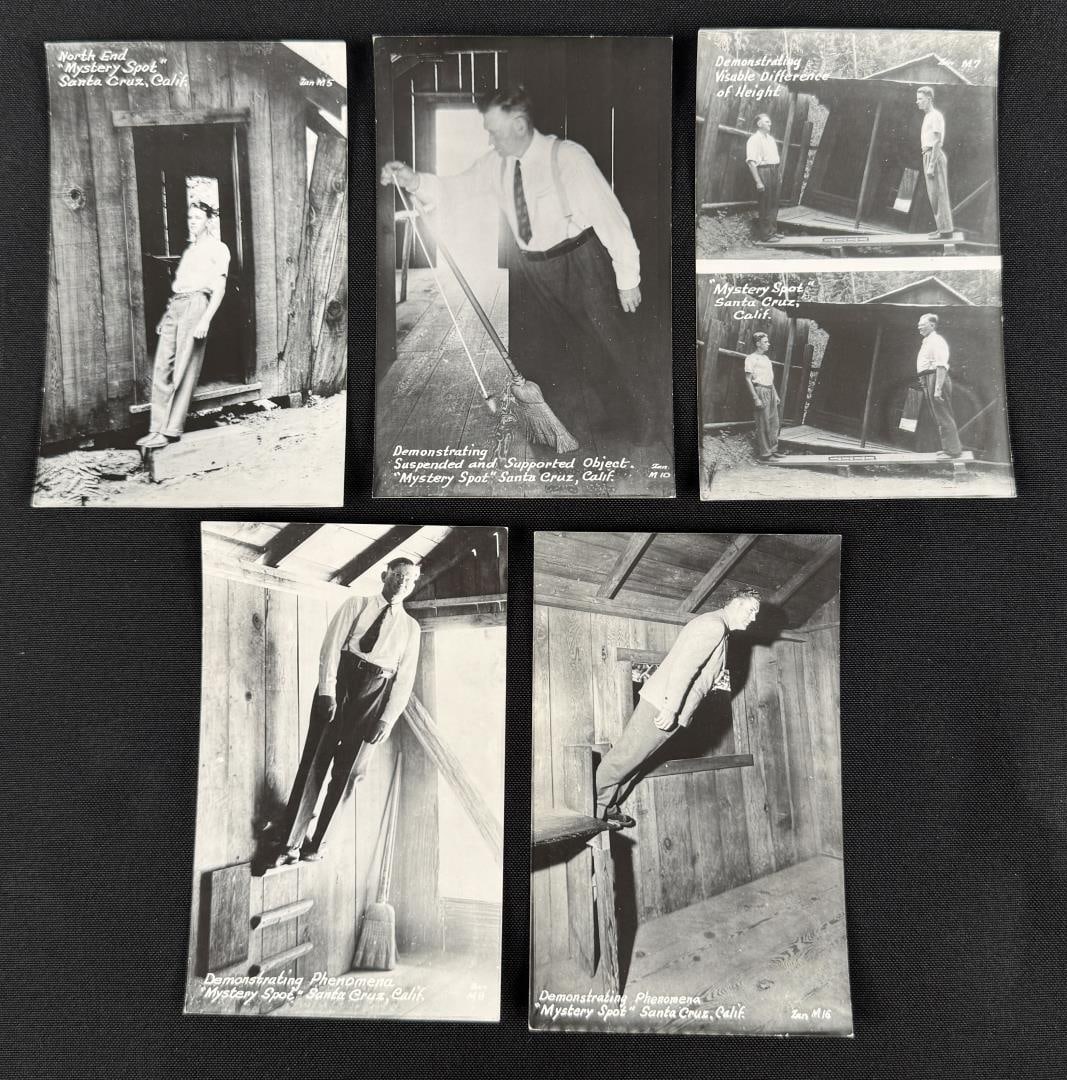 Mystery Spot Santa Cruz California RPPC Postcards (1 of 5)