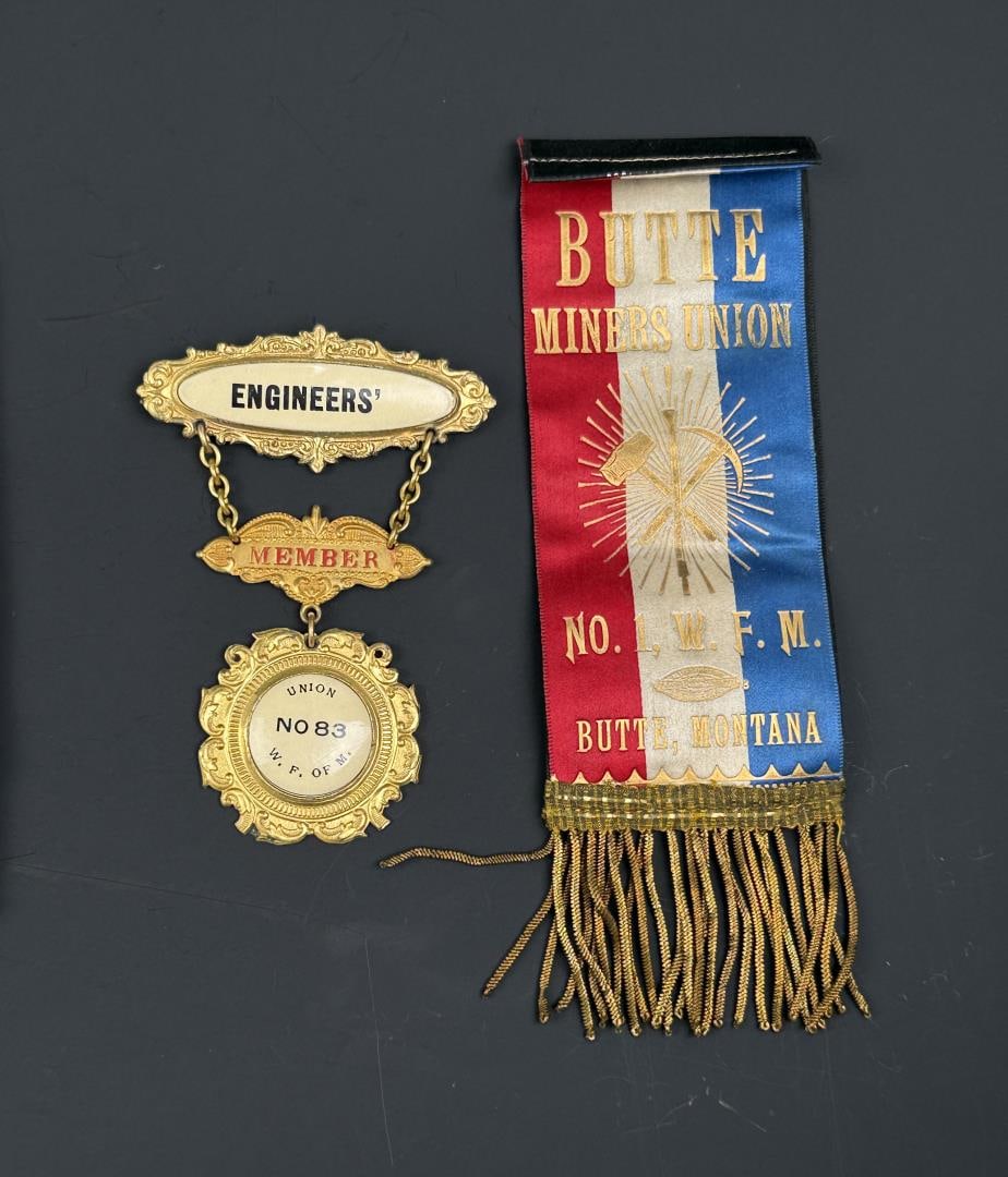 Butte Montana Miners Union Ribbon Medal (1 of 4)