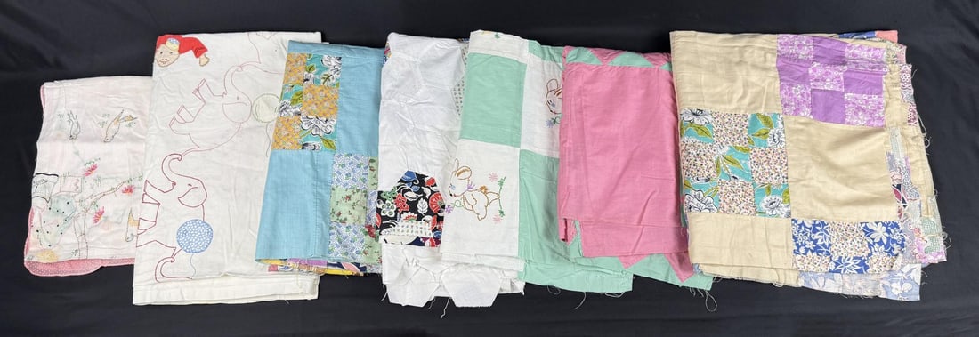 Collection of Antique Quilt Tops: Nice grouping