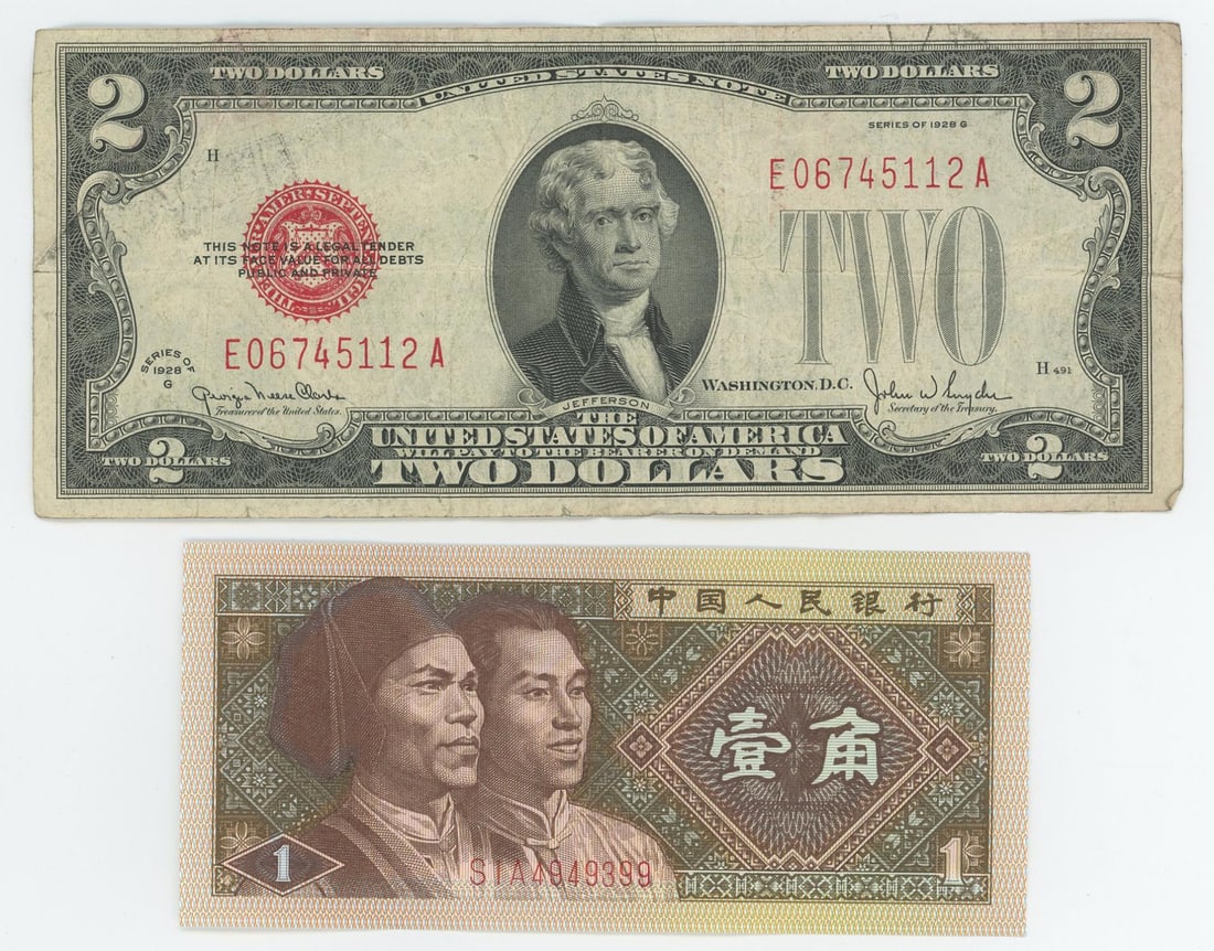 1928 G Red Seal $2 Bill (1 of 3)