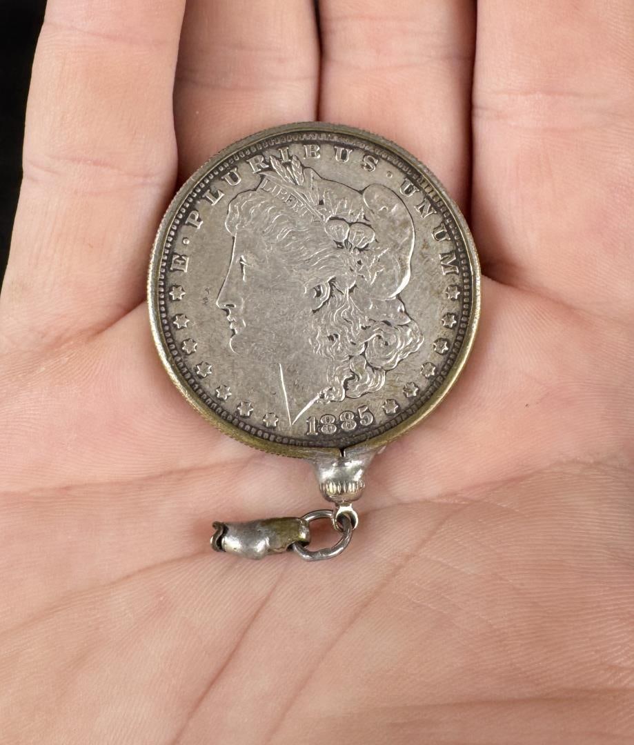 1885 O Morgan Silver Dollar Keychain (1 of 3)