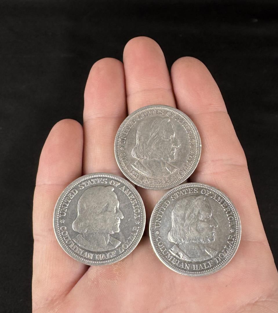 1893 Columbian Exposition Silver Half Dollars (1 of 3)