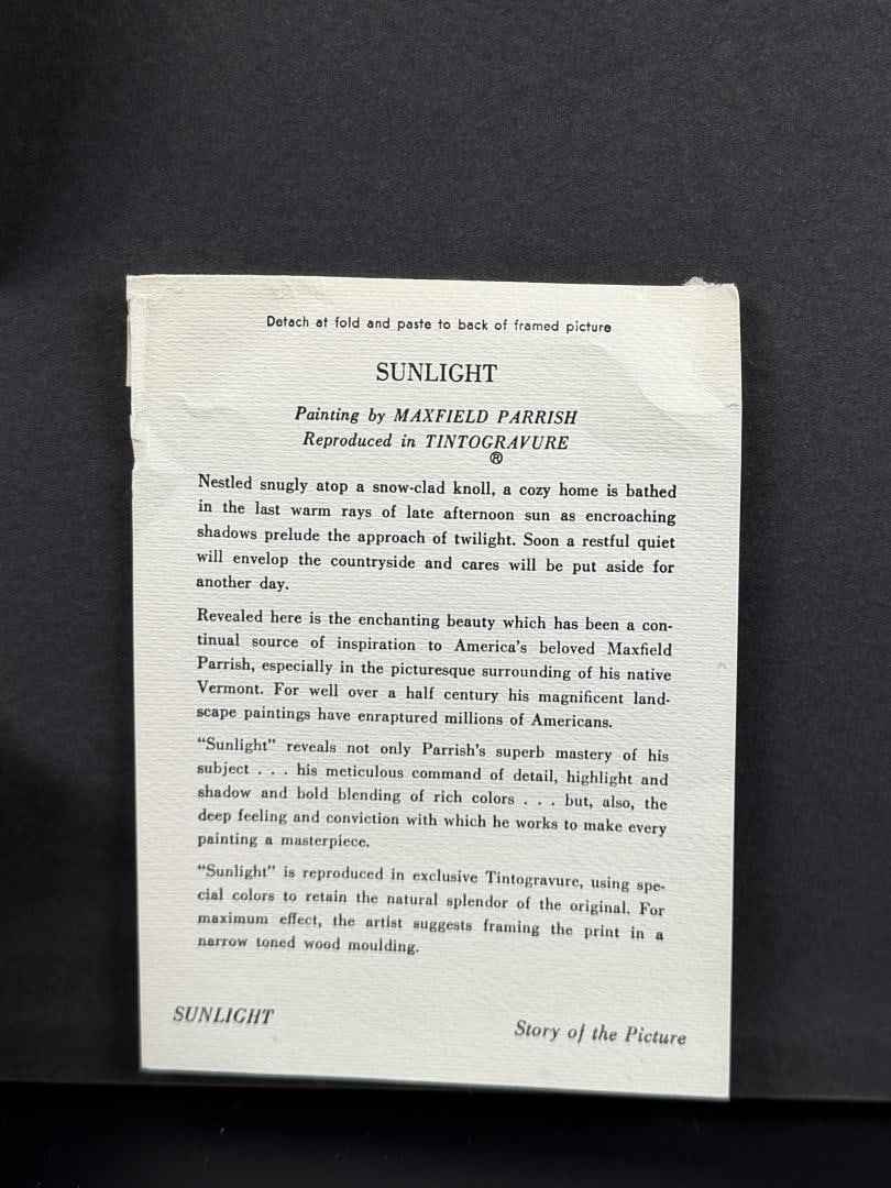 Sunlight Maxfield Parrish Print - 4