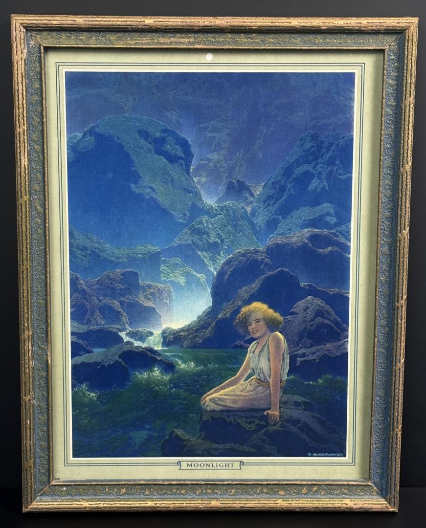 Moonlight Maxfield Parrish Print Calendar Top (1 of 4)