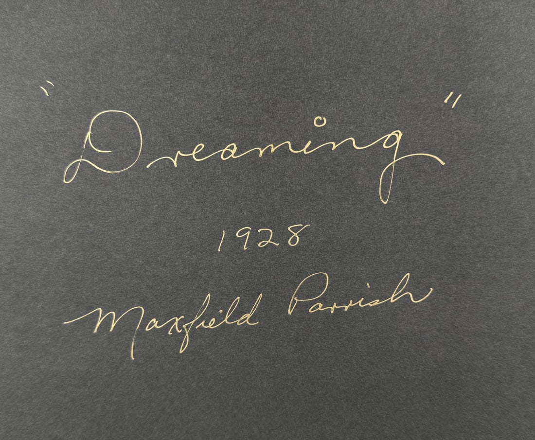 Dreaming Maxfield Parrish Print - 4