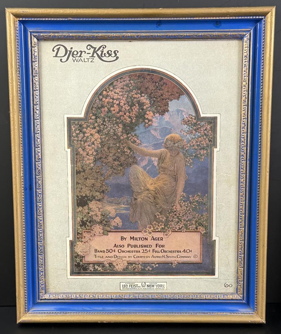 Djer Kiss Waltz Sheet Music Maxfield Parrish Print (1 of 4)