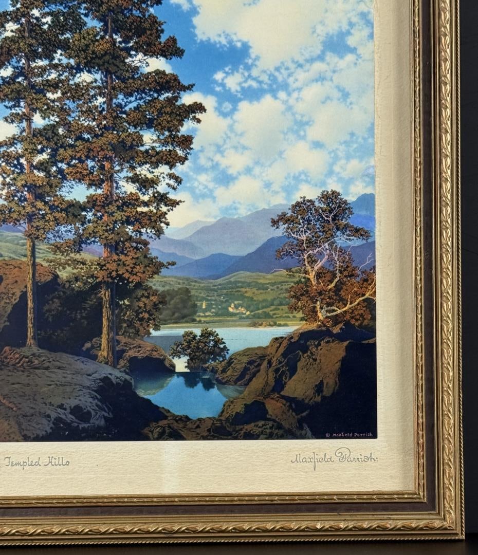 Thy Templed Hills Maxfield Parrish Print - 3