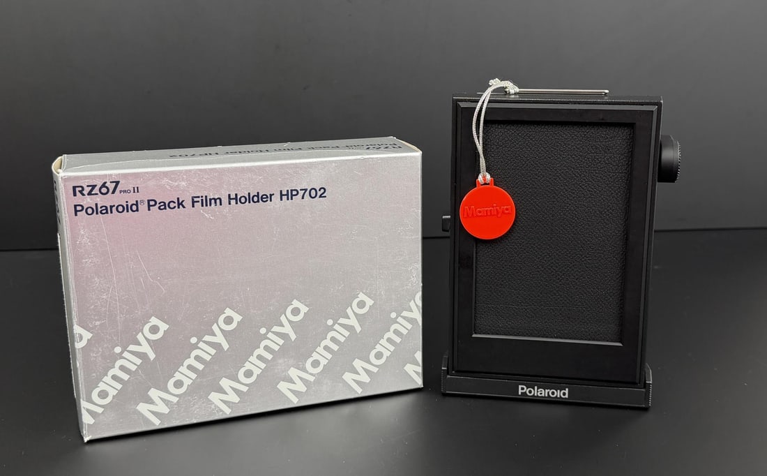 Mamiya RZ67 Pro II Polaroid Pack Film Holder HP702: Nice example in box.