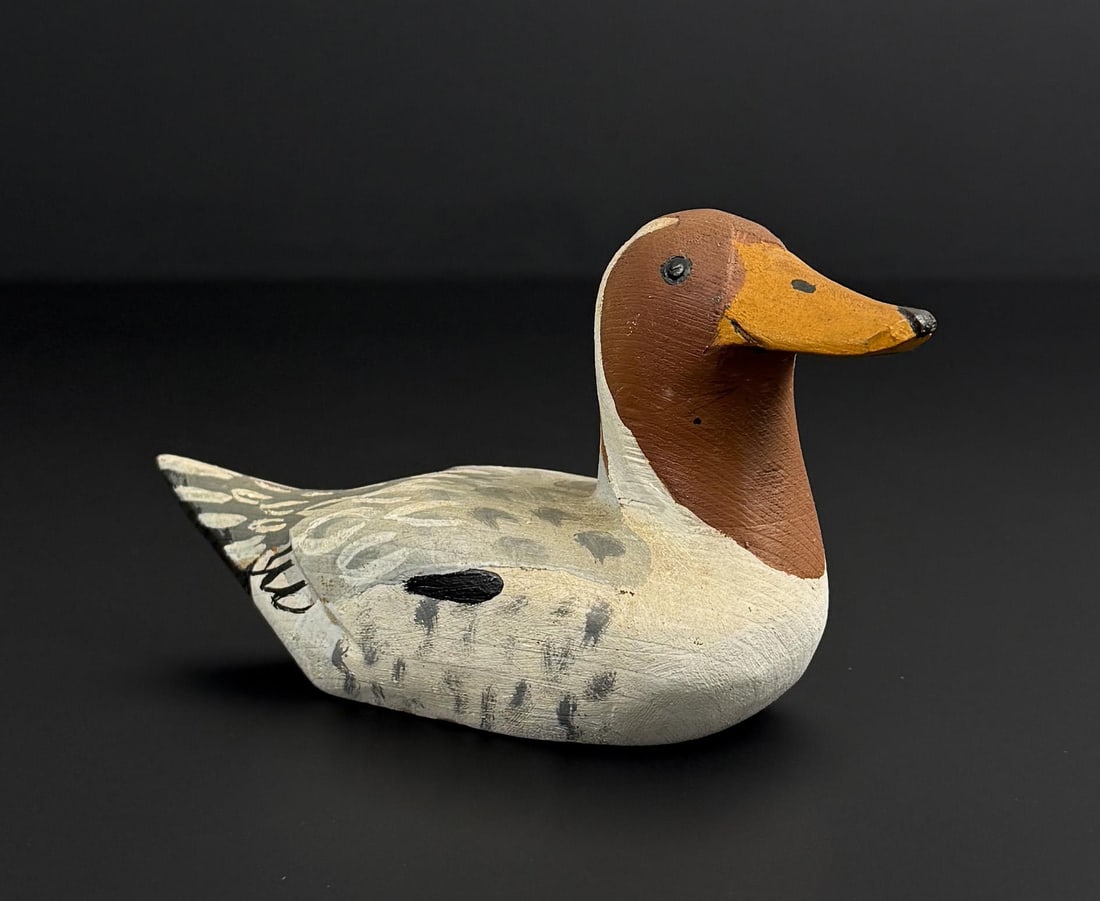 Cliff Morrision Elkin North Carolina Wood Duck: 6 1/4" by 3 1/4" by 2 1/4"