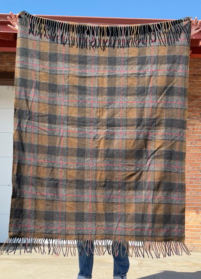 Pendleton Plaid Wool Throw Camp Blanket - 2