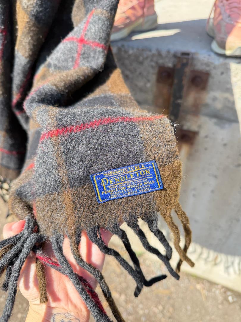 Pendleton Plaid Wool Throw Camp Blanket - 3