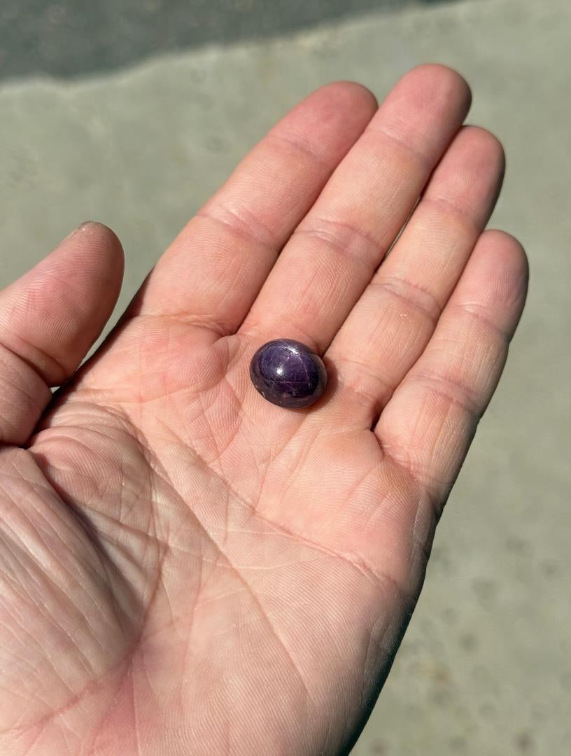 Natural Star Ruby Cabochon Gemstone - 7