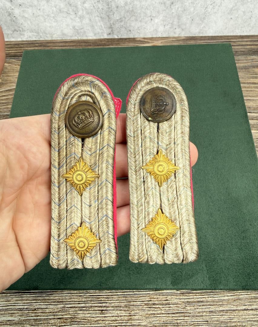 WWI WW1 Prussian Shoulder Boards: Nice original set.