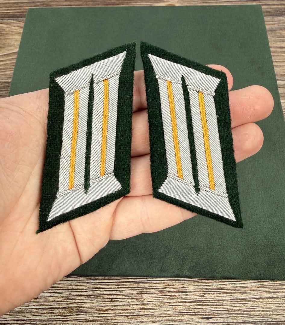 WW2 German Heer Cavalry Officer Collar Tabs (1 of 3)
