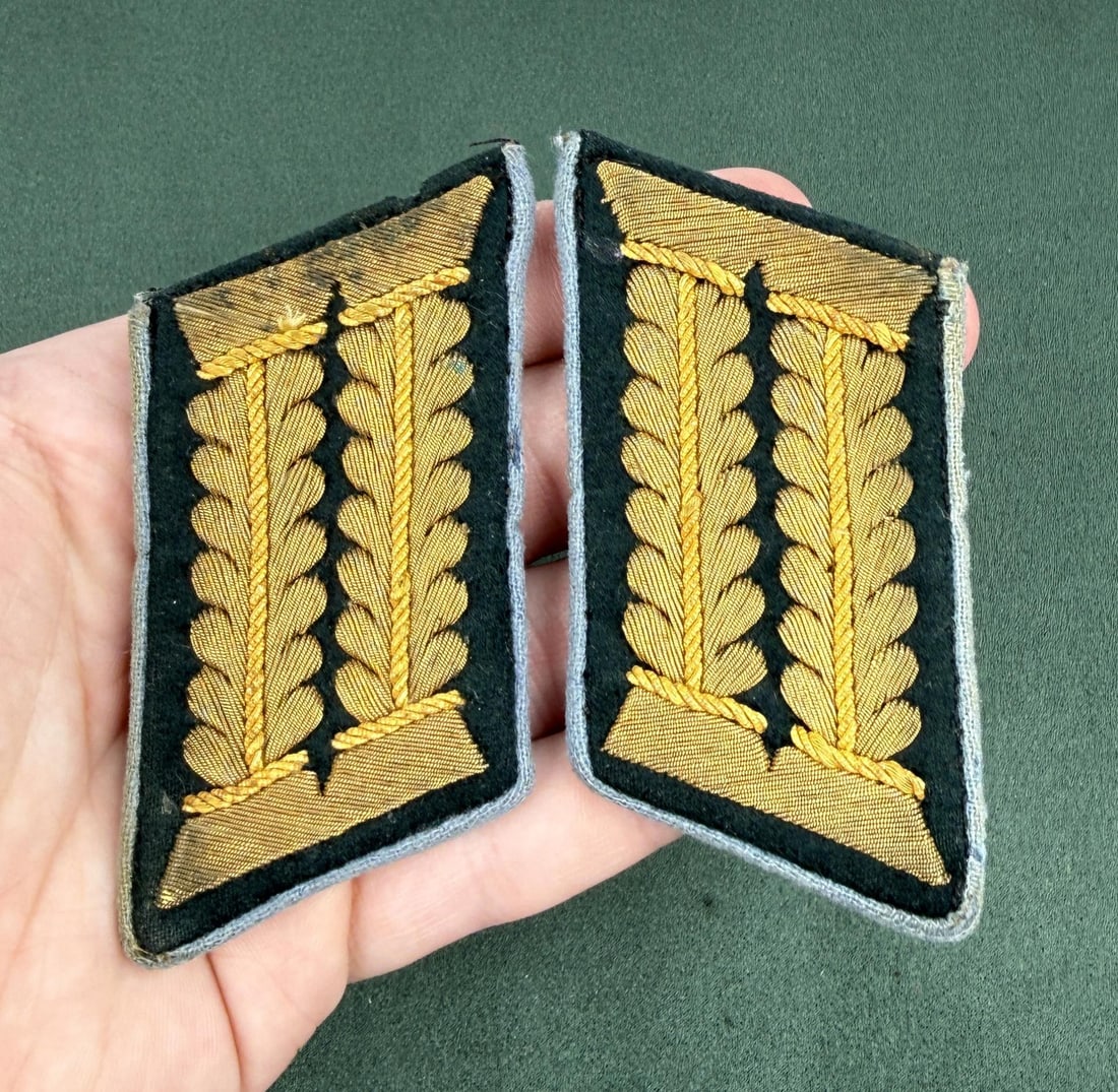 WW2 German Heer Administrative Officer Collar Tabs (1 of 3)