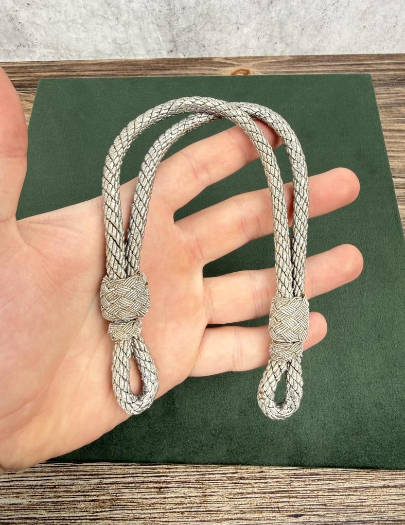 WW2 German Bullion Visor Chin Cord Chinstrap: Nice original example.