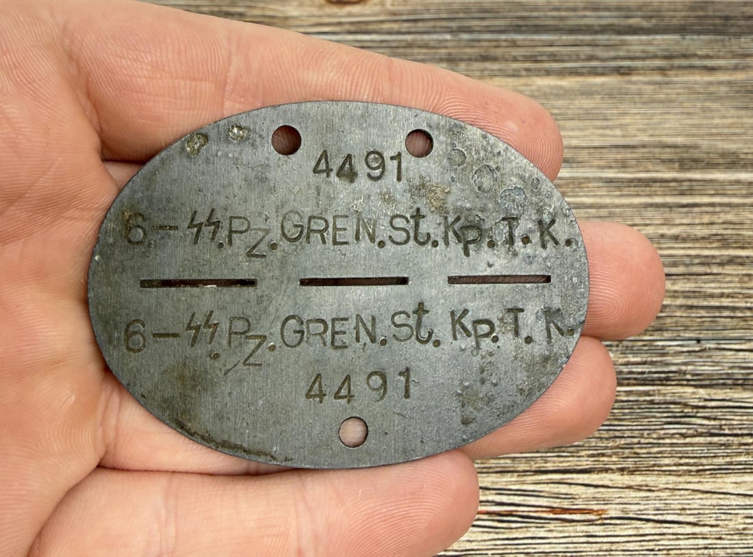WW2 German SS Dog Tag (1 of 3)