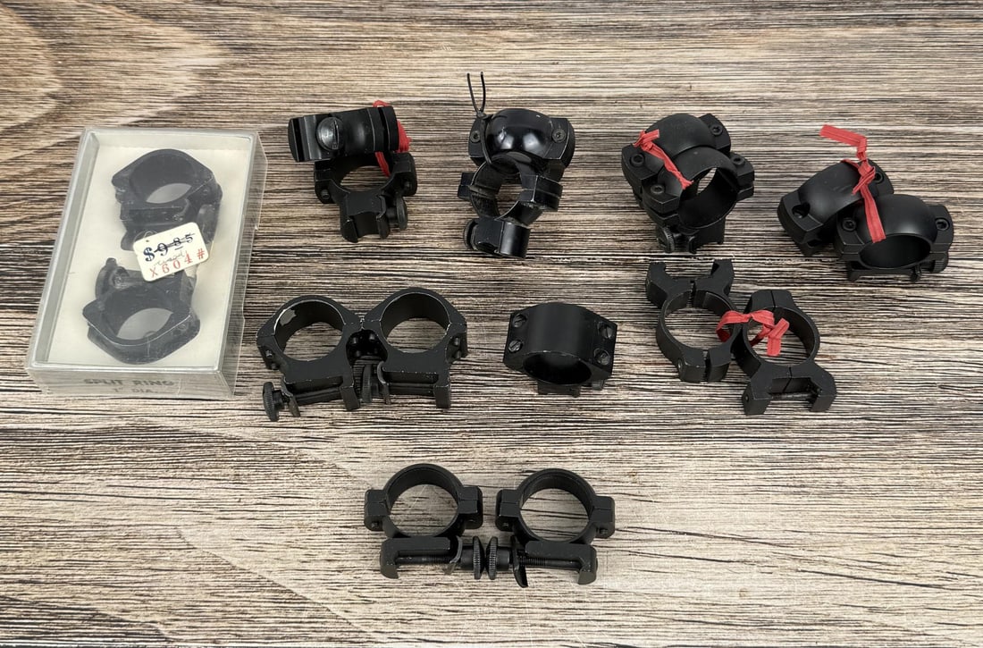 Collection of Rifle Scope Rings: Nice grouping