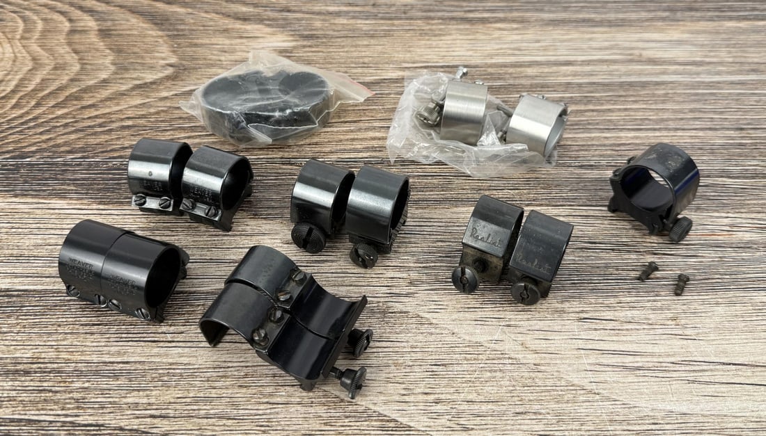 Collection of Weaver Scope Rings (1 of 10)